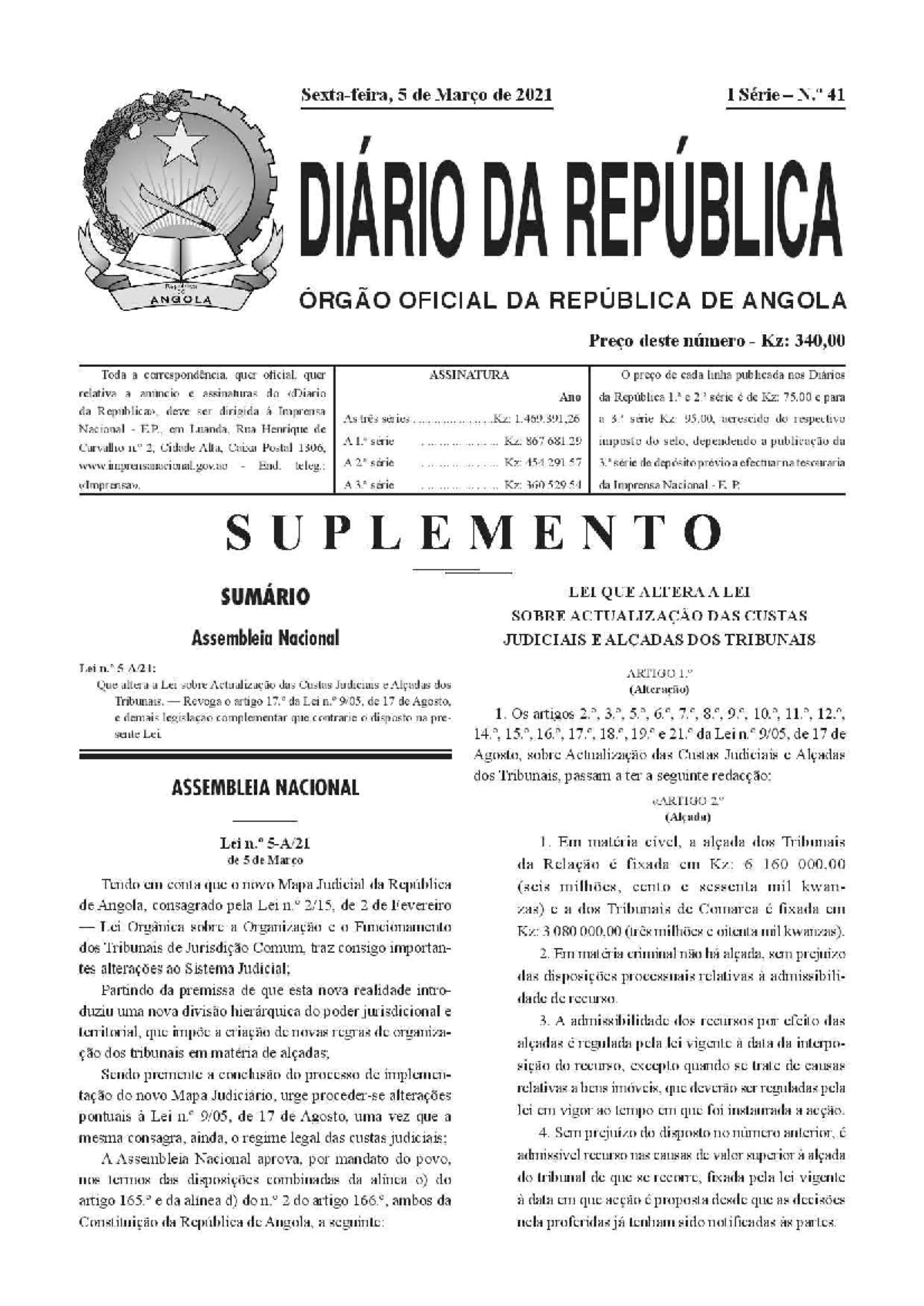 document-cat-lica-lei-das-custas-judiciais-direito-civel-angola