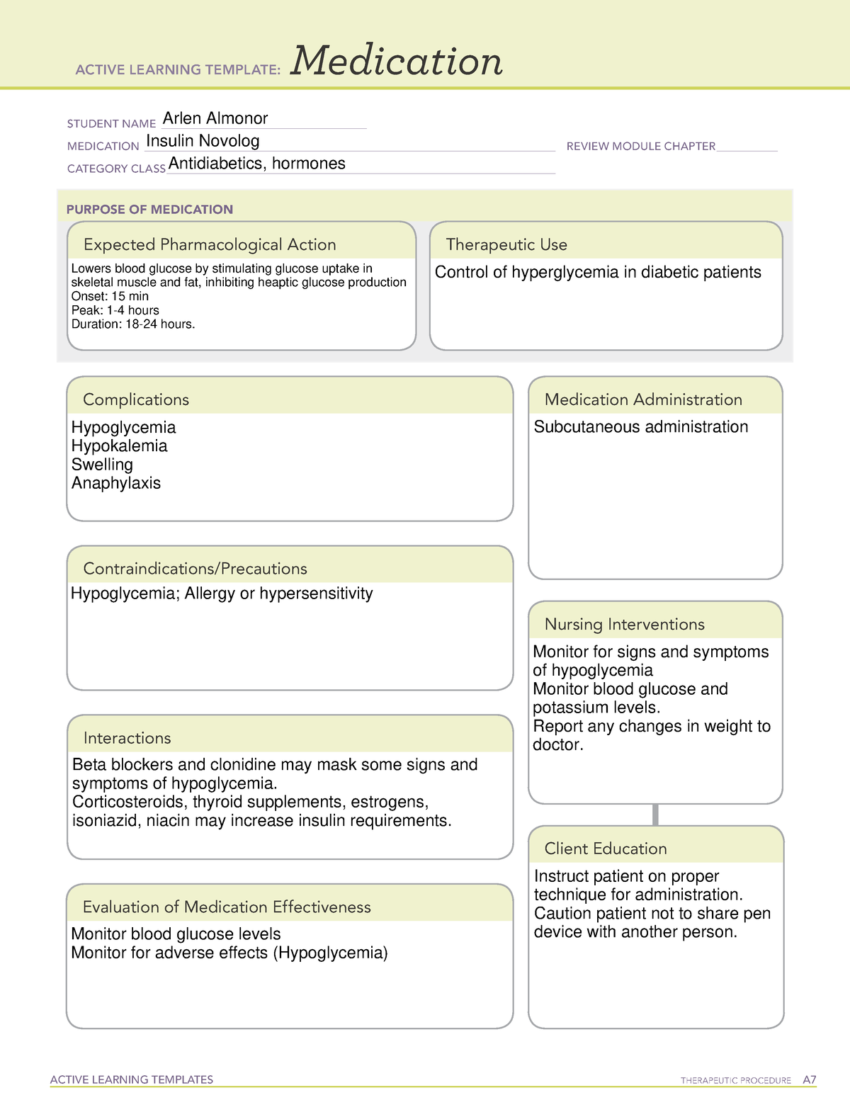 insulin-novolog-ati-med-card-active-learning-templates-therapeutic