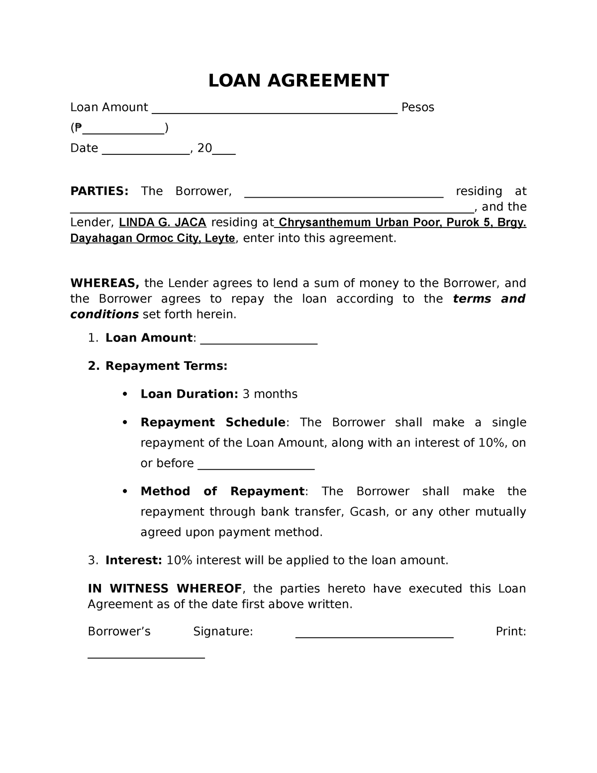 LOAN- Agreement - vuuib hfuiub lhoho - LOAN AGREEMENT Loan Amount - Studocu