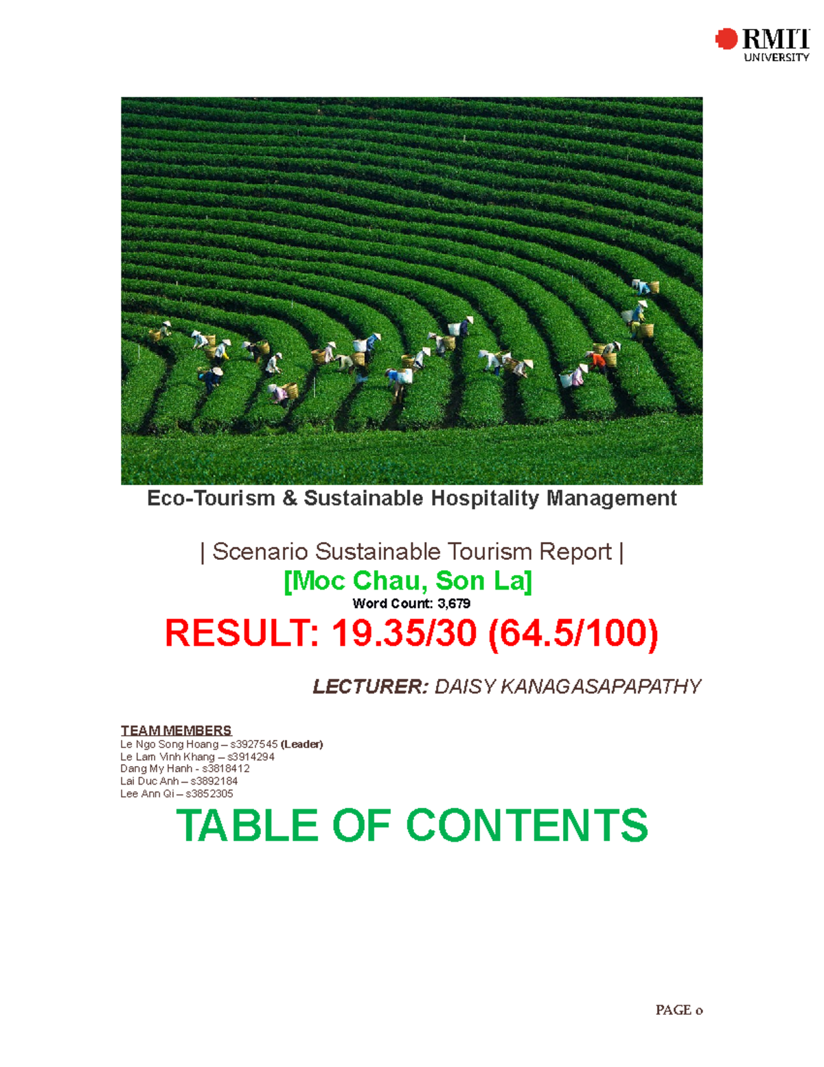 ASM.1A-Scenario Sustainable Tourism Report - Group - Eco-Tourism ...