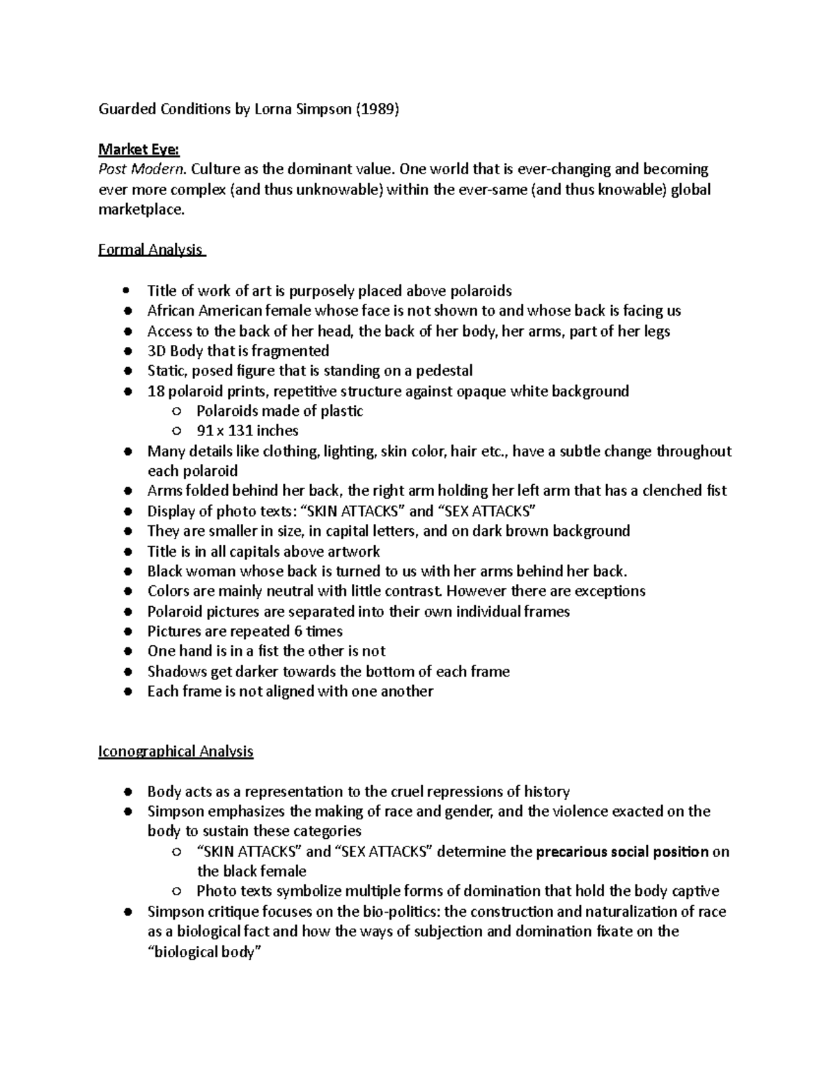 Simpson Review Professor Archias Guarded Conditions by Lorna