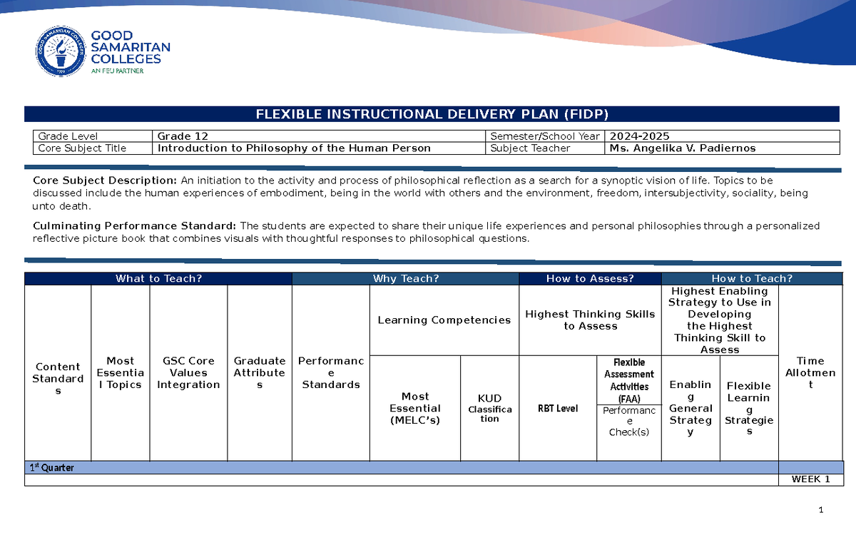 Flexible- Instructional- Delivery-Plan - FLEXIBLE INSTRUCTIONAL ...