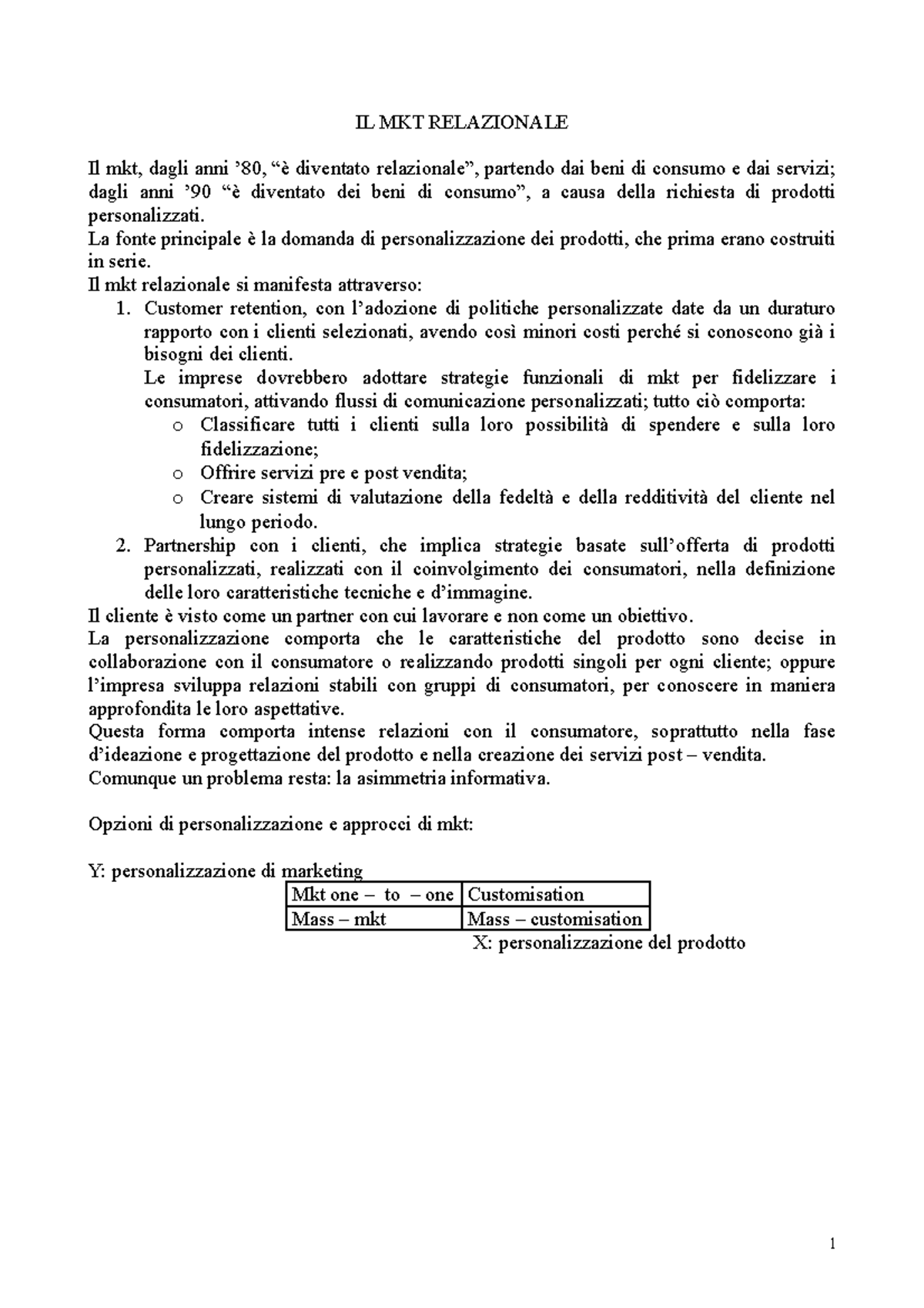 CAP - Capitolo 5 Del Testo Di Marketing Di UNICT - Economia Aziendale ...