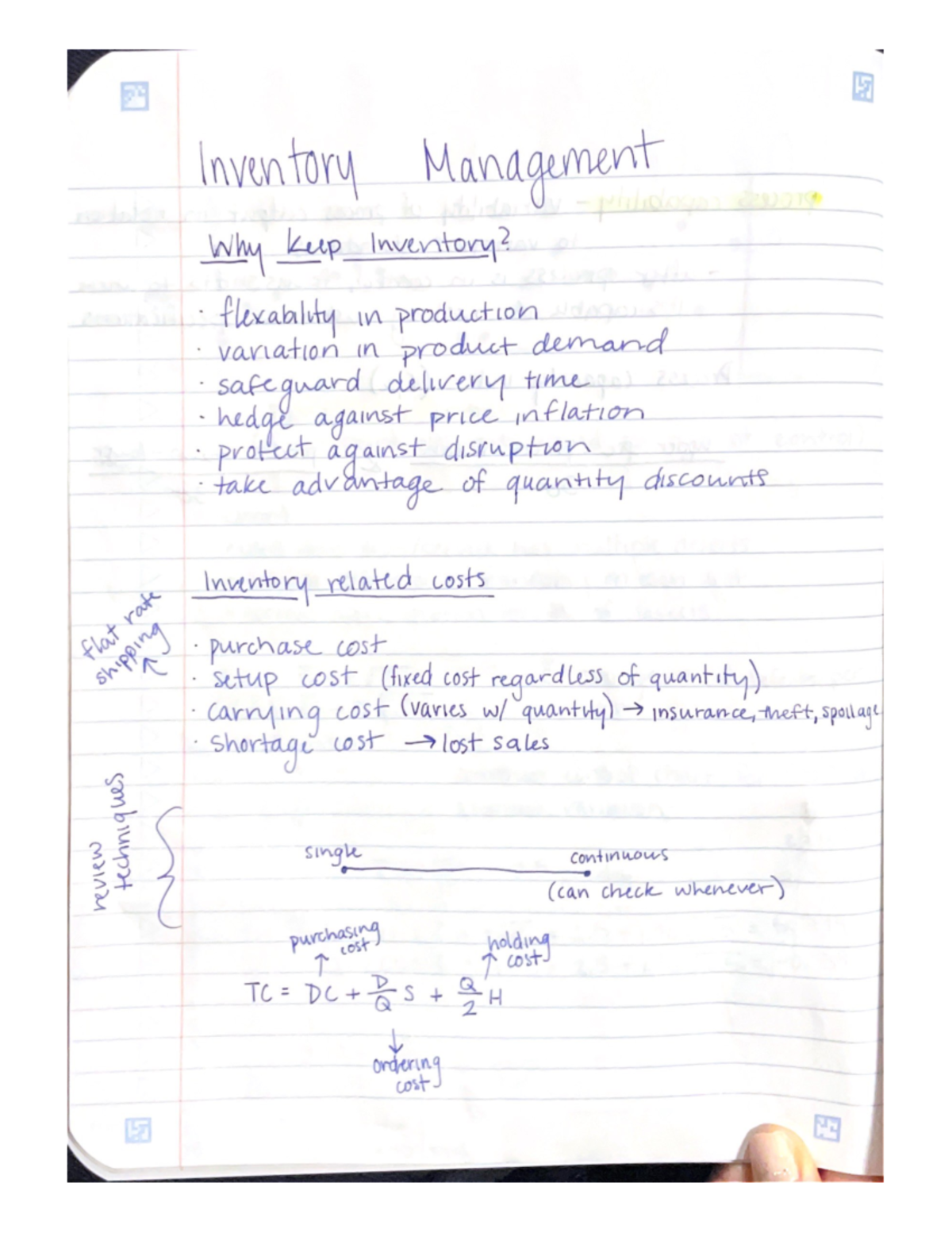 Inventory Management OPMGT 301 Studocu