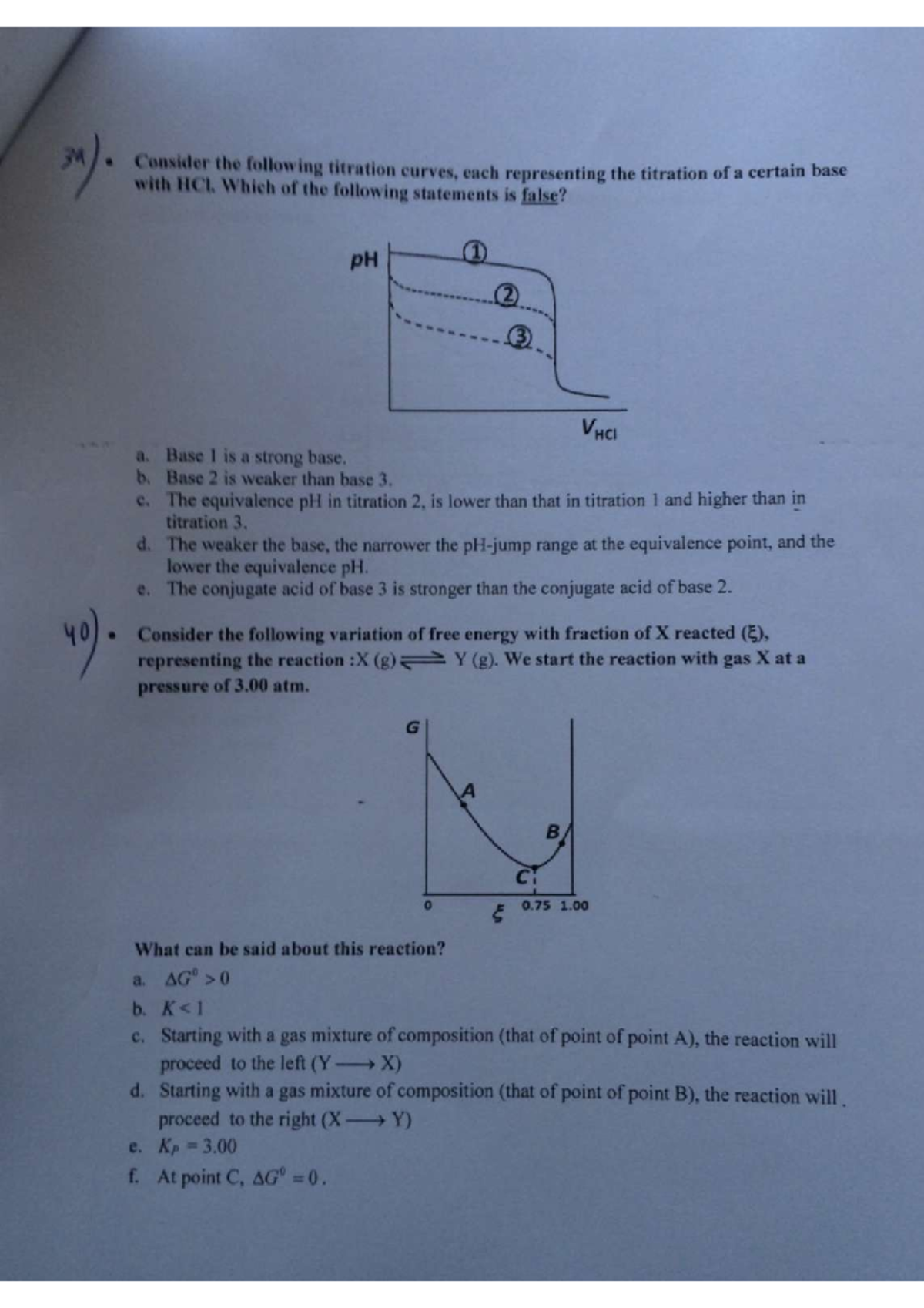 a chemistry experiment calls for a 30