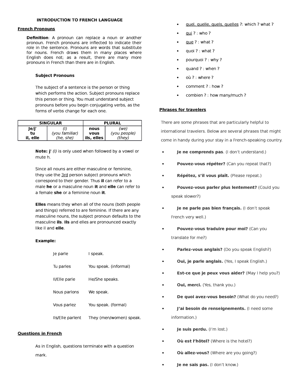 French Finals Lecture Notes 4 Studocu