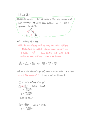 2.1 Using the Fundamental Identities - MATH 1303 - Studocu