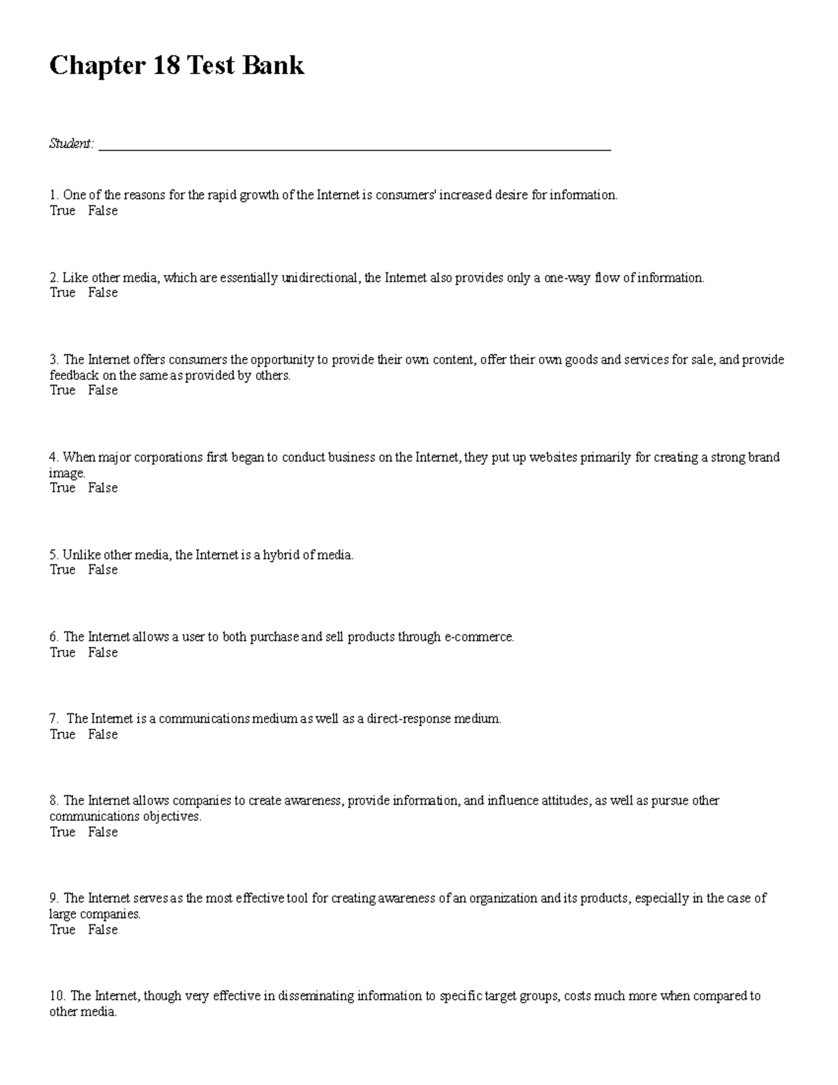 Chap018 - Chapter8 Quiz - Chapter 18 Test Bank _Student: - Studocu