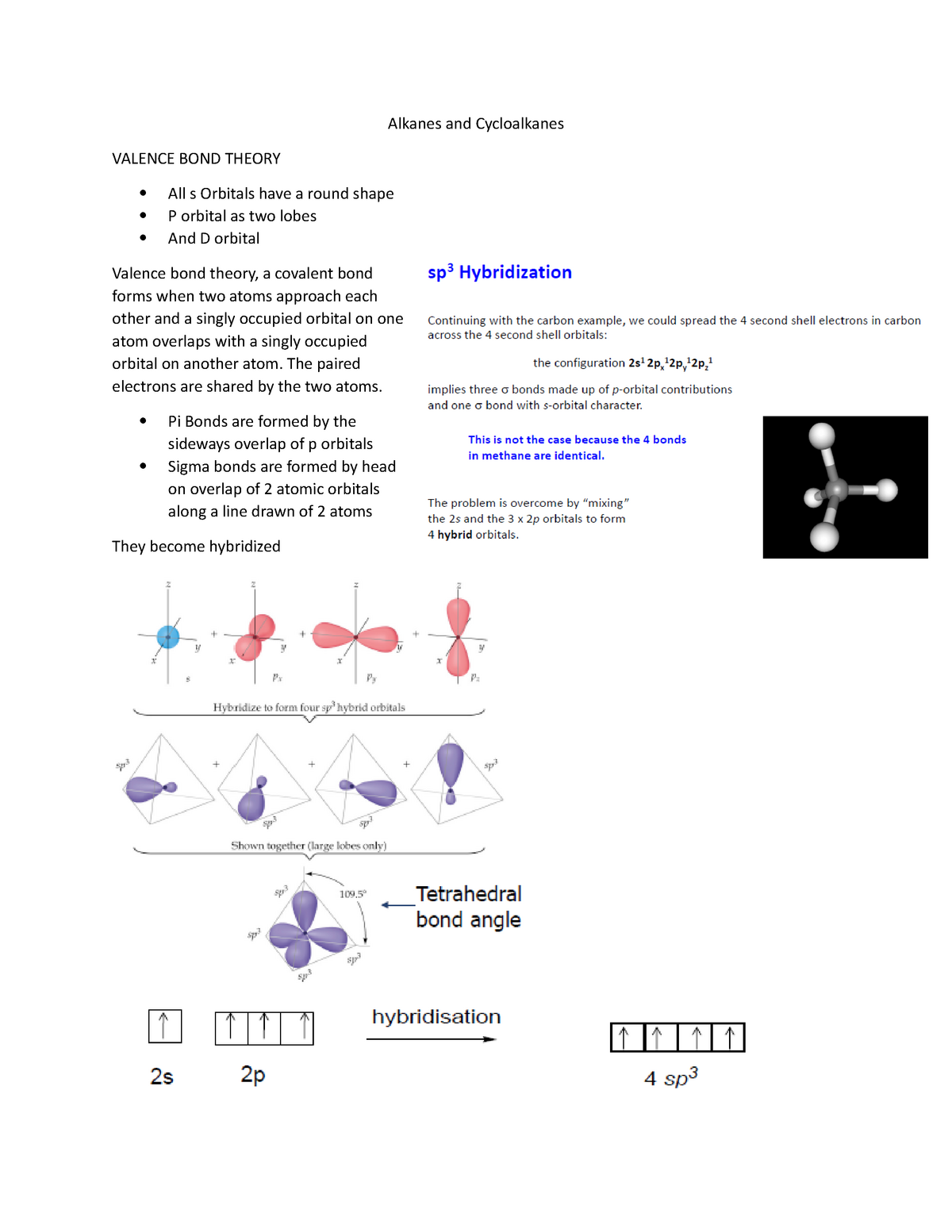 Lecture 3- Alkanes And Cycloalkanes - Alkanes and Cycloalkanes VALENCE ...