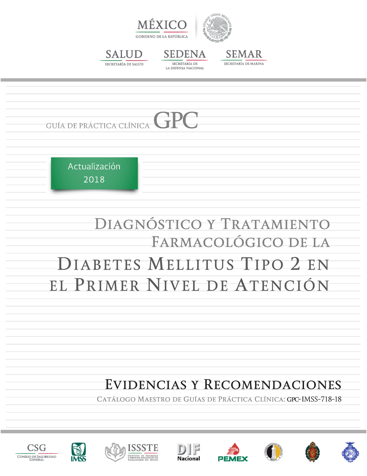 Gpc Diabetes - .......... - GUÍA DE PRÁCTICA CLÍNICA GPC Diagnóstico Y ...