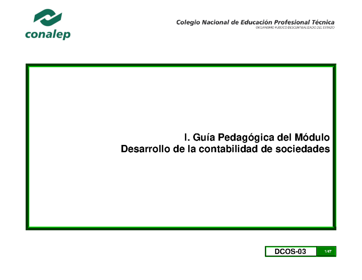 guias para apoyo al estudiante del conalep - Autogestión del