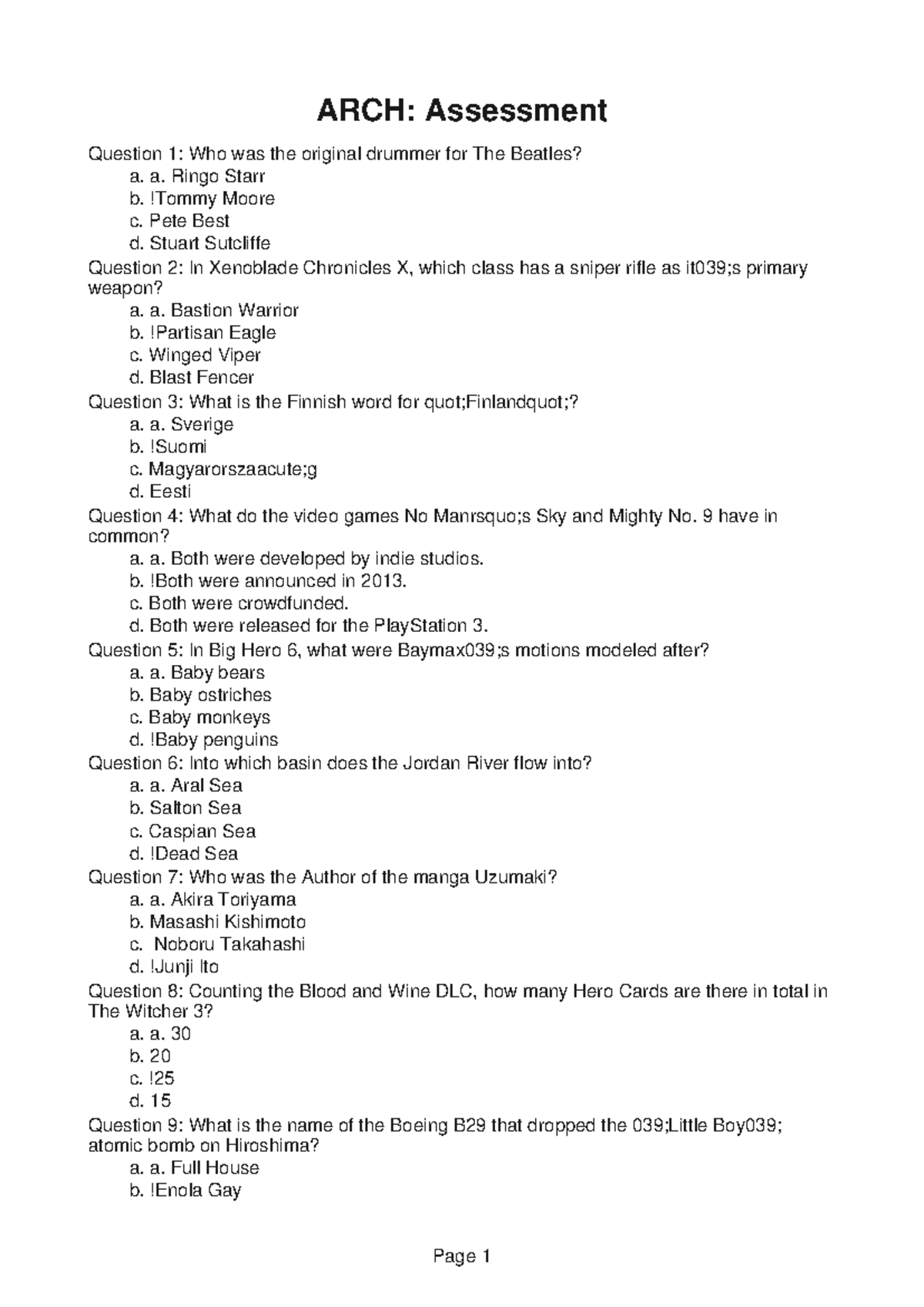 ARCH326-demo-6 - lecture - ARCH: Assessment Question 1: Who was the ...