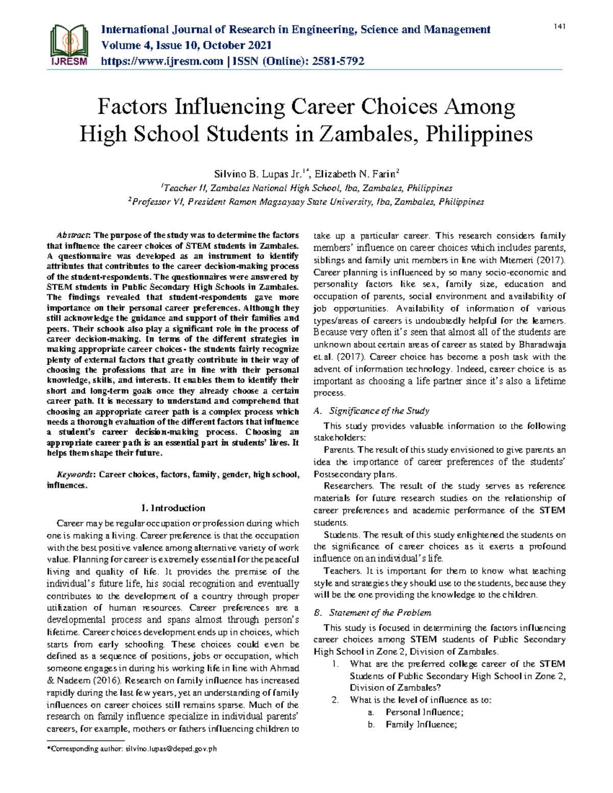 factors-affecting-career-choice-among-high-school-students