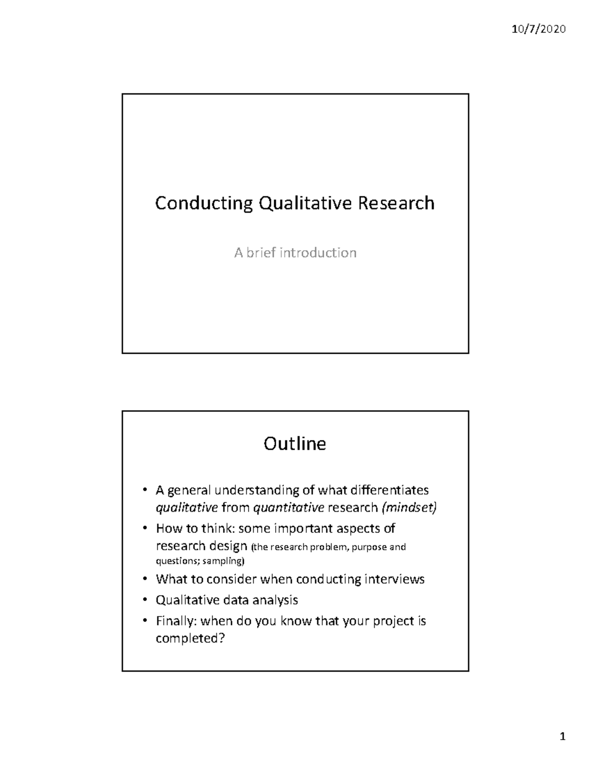 Conducting Qualitative Research Themes And The Importance Of A Reflective Discussion Job