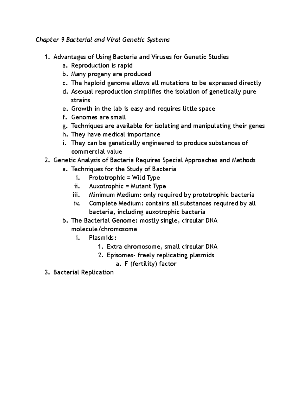 Ch.9 Bacterial and Viral Genetic Systems - Chapter 9 Bacterial and ...