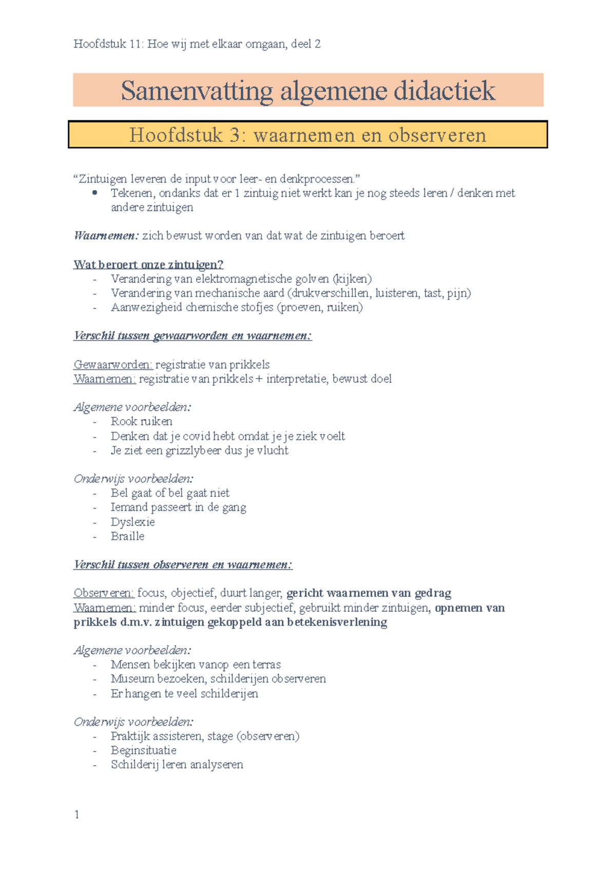 Samenvatting Algemene Didactiek 2 - Samenvatting Algemene Didactiek ...