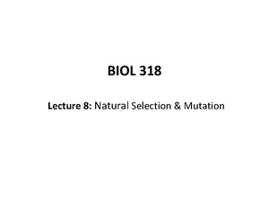 Evolution - TEST 1 Final Notes - 200 Year of Darwin - A theory’s ...