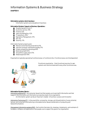 Chapter 8 - Lecture Notes - Chapter 8 – Supply Chain Management (SCM ...