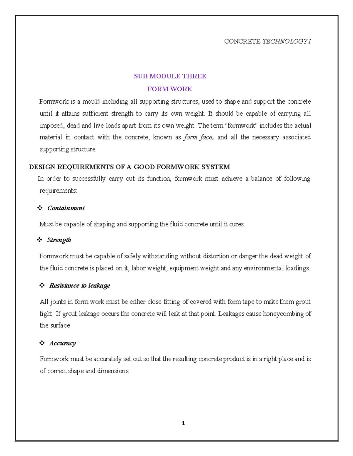 Formwork Michuki - civil engineer - Bachelor Of Education Technology ...