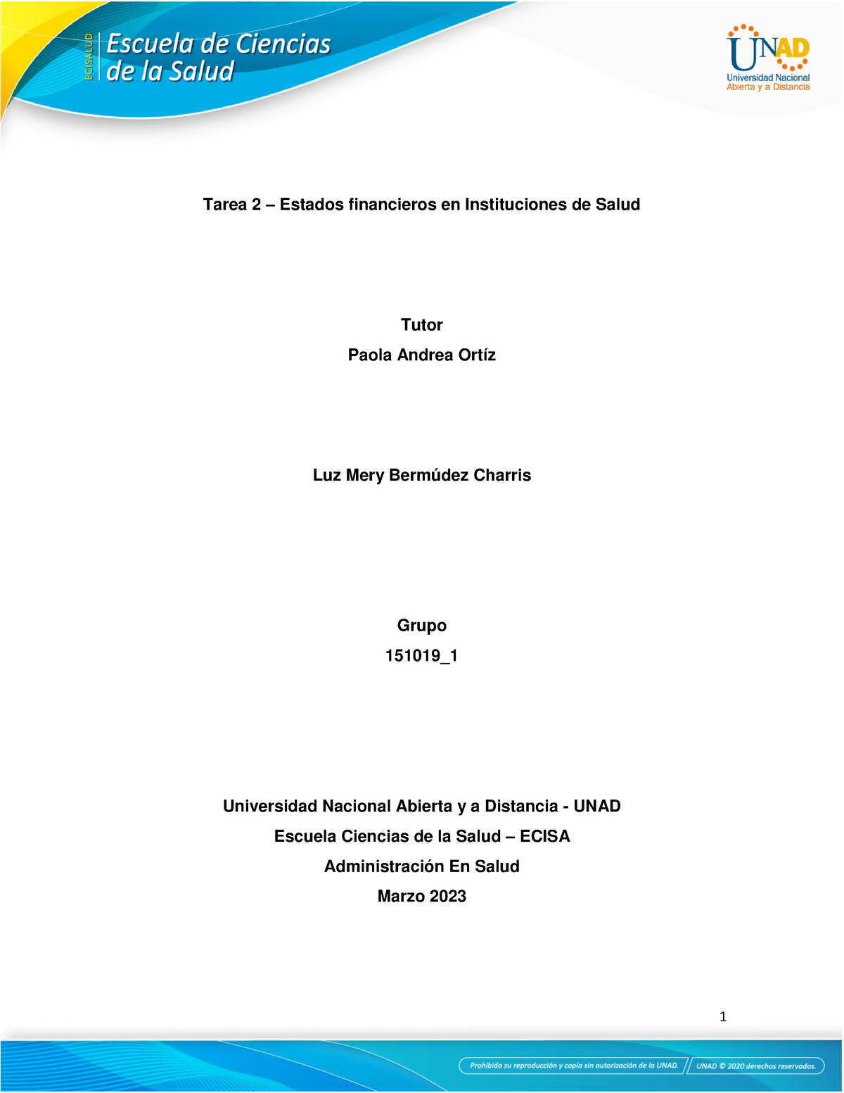 Tarea 2 - Estados Financieros - Tarea 2 – Estados Financieros En ...