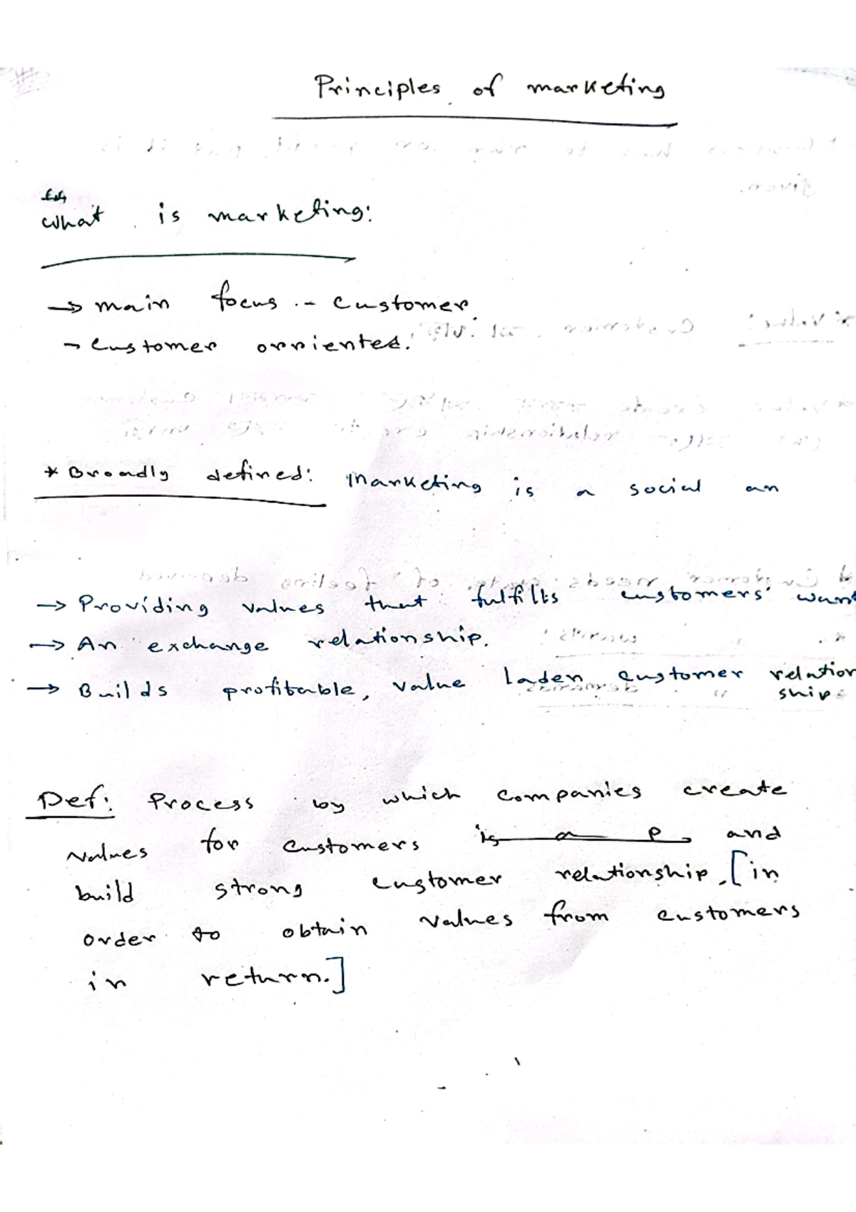 Principles of Marketing notes (19 ed) - Principles of marketing for ...