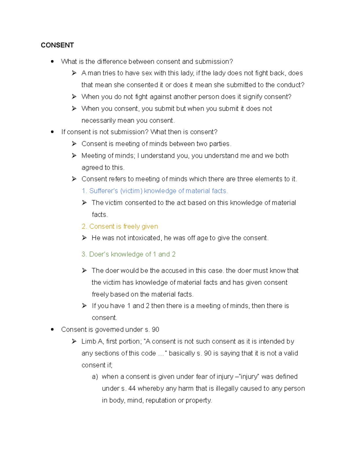 Consent Lecture Note CONSENT What Is The Difference Between Consent 