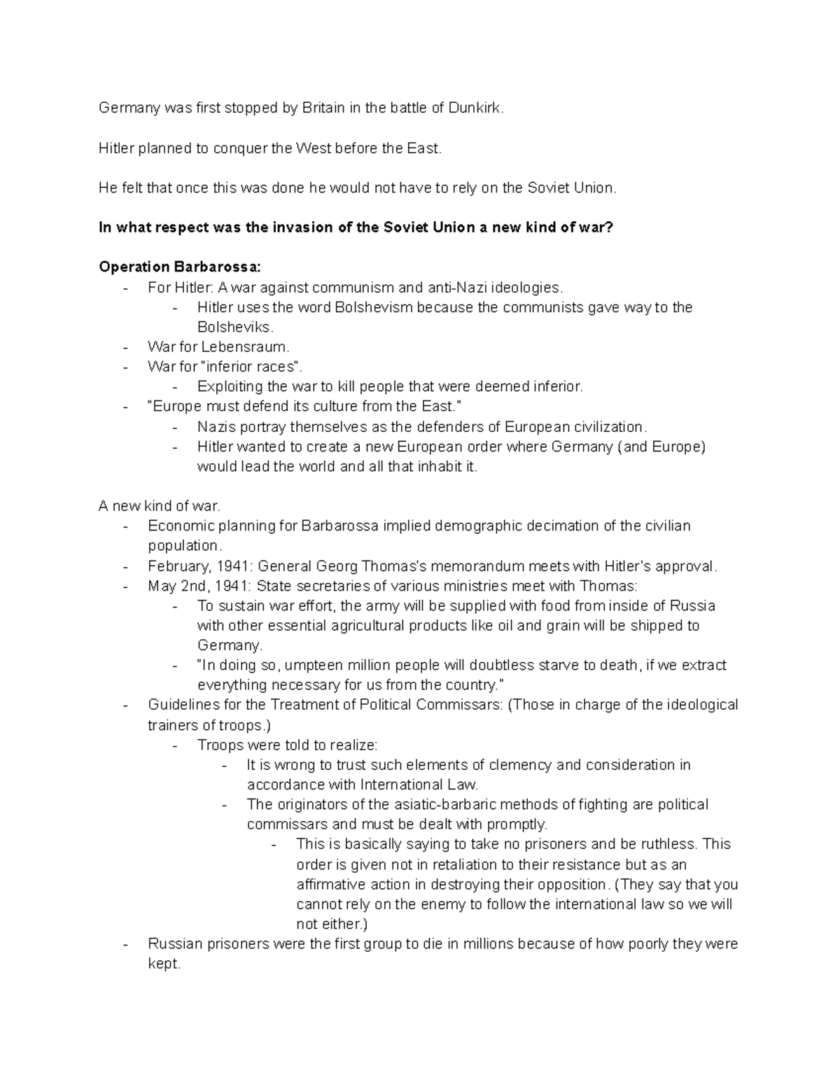 L017 A New Kind of War - Lecture notes 17 - Germany was first stopped ...