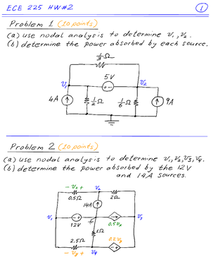 Homework4 into to circuit analysis ECE 115 - ECE 115 Intro. to ...