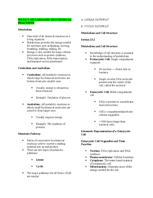 Biochem Finals - this is a reviewer