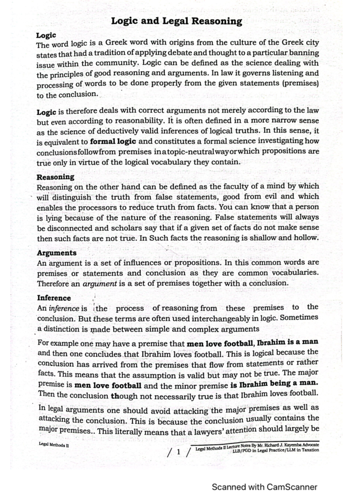 Lagal Methods II - legal methods - Studocu