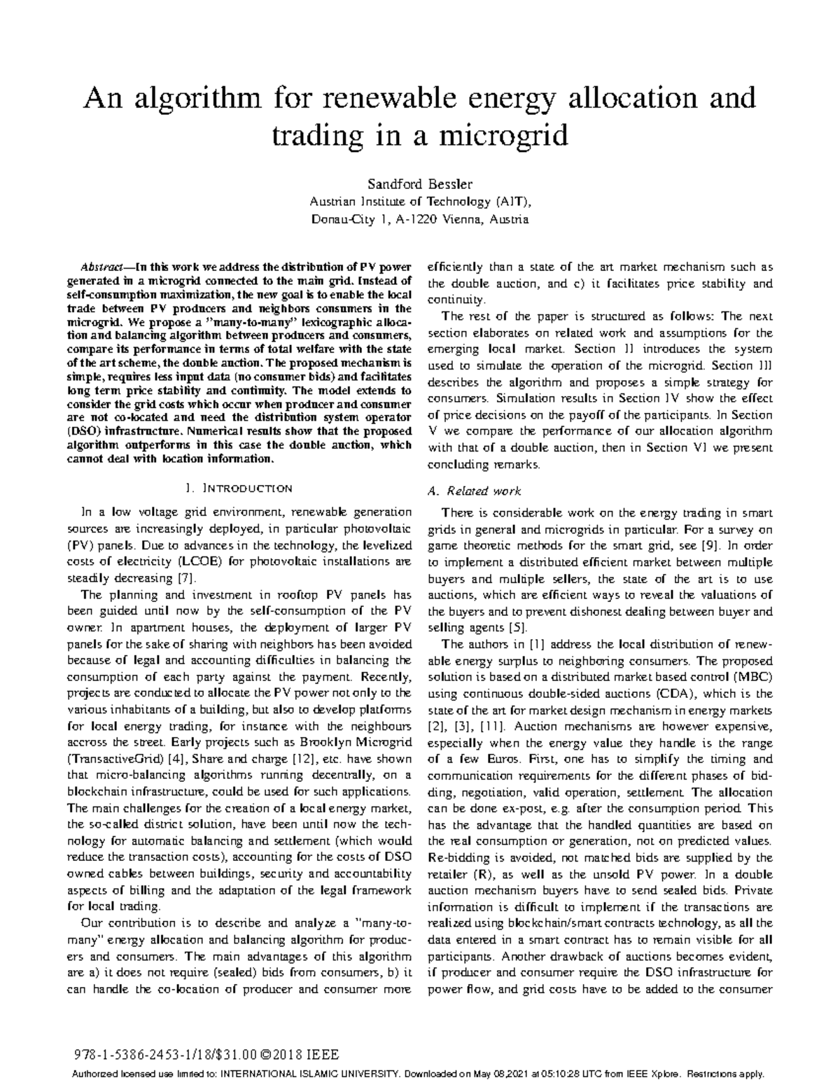 08403321 2 - This is a research paper - An algorithm for renewable ...