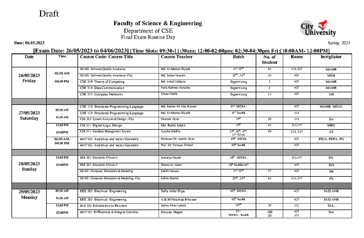 Purdue Final Exam Schedule Spring 2024