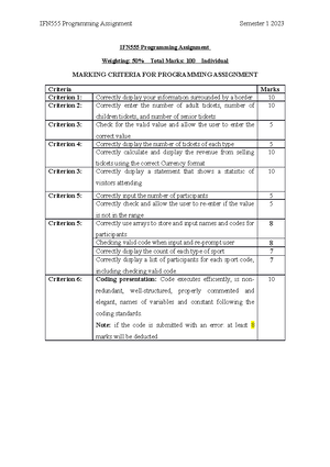 Assignment - computer systems fundamentals - IFN551 Computer Systems ...