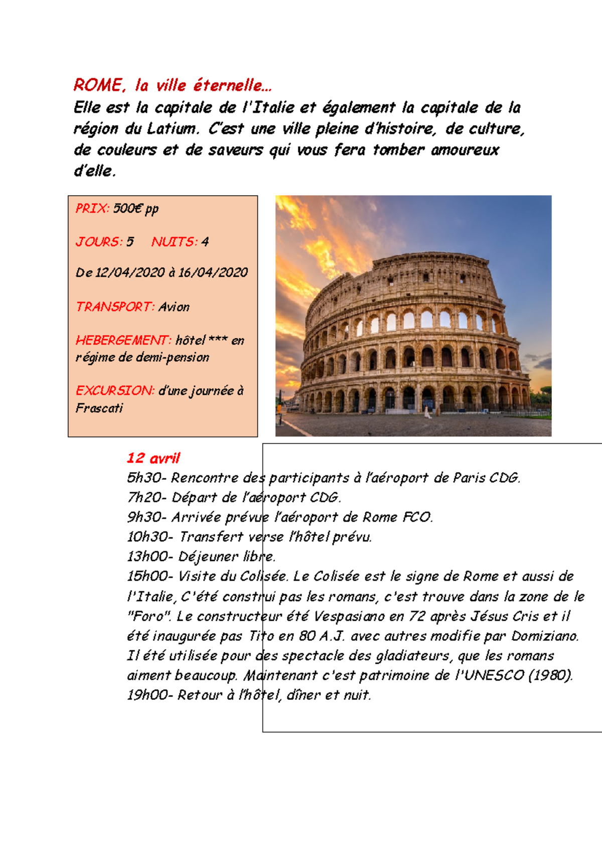 è detta la roma francese
