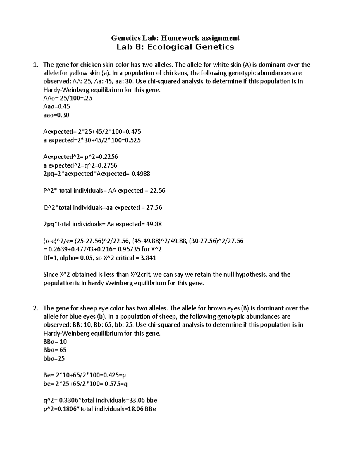 m3 lab assignment act in genetics and evolution