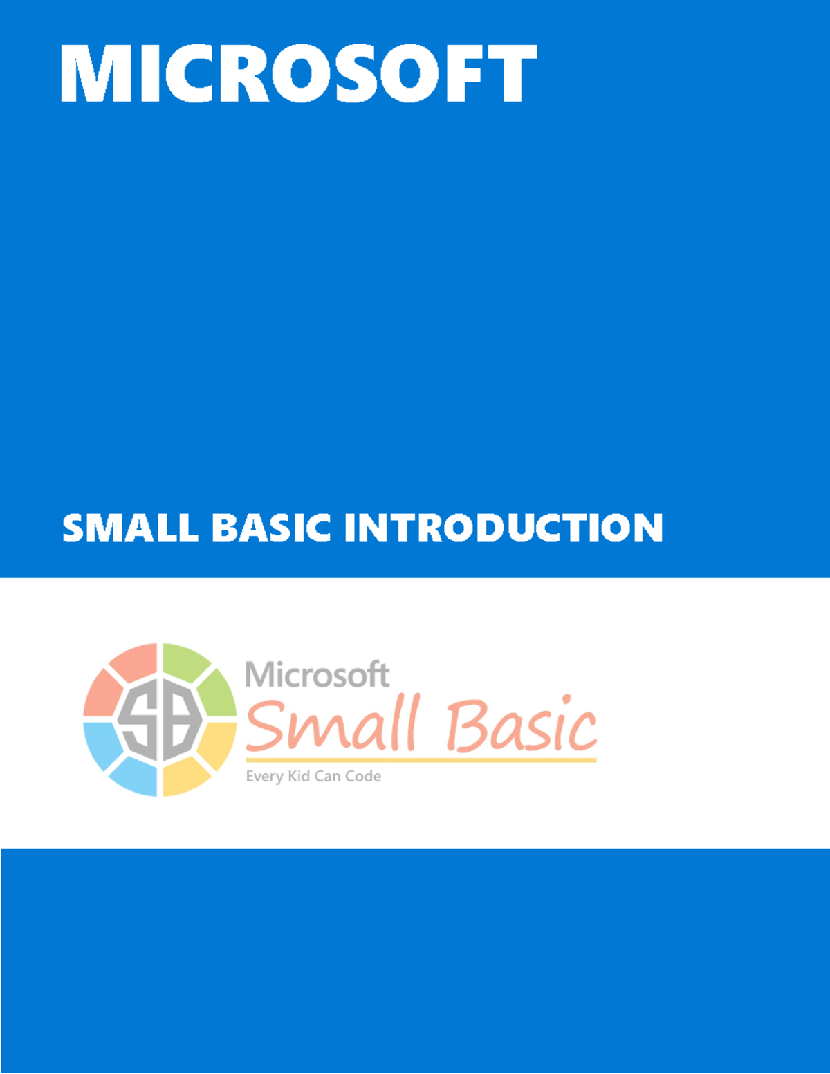 Practice 1 - SMALLBASIC - MICROSOFT SMALL BASIC SMALL BASIC ...