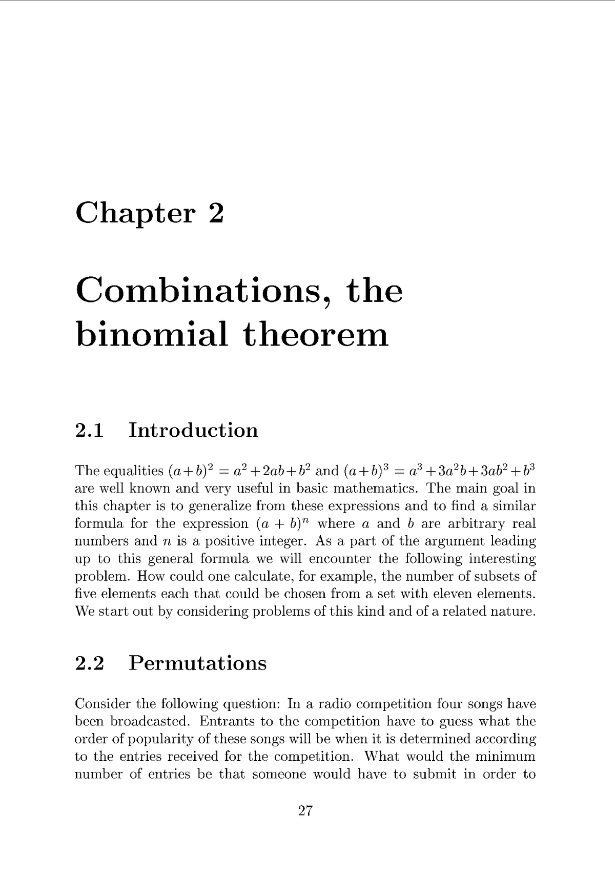 Introductory Algebra Chapter 2 - WISN111 - Studocu