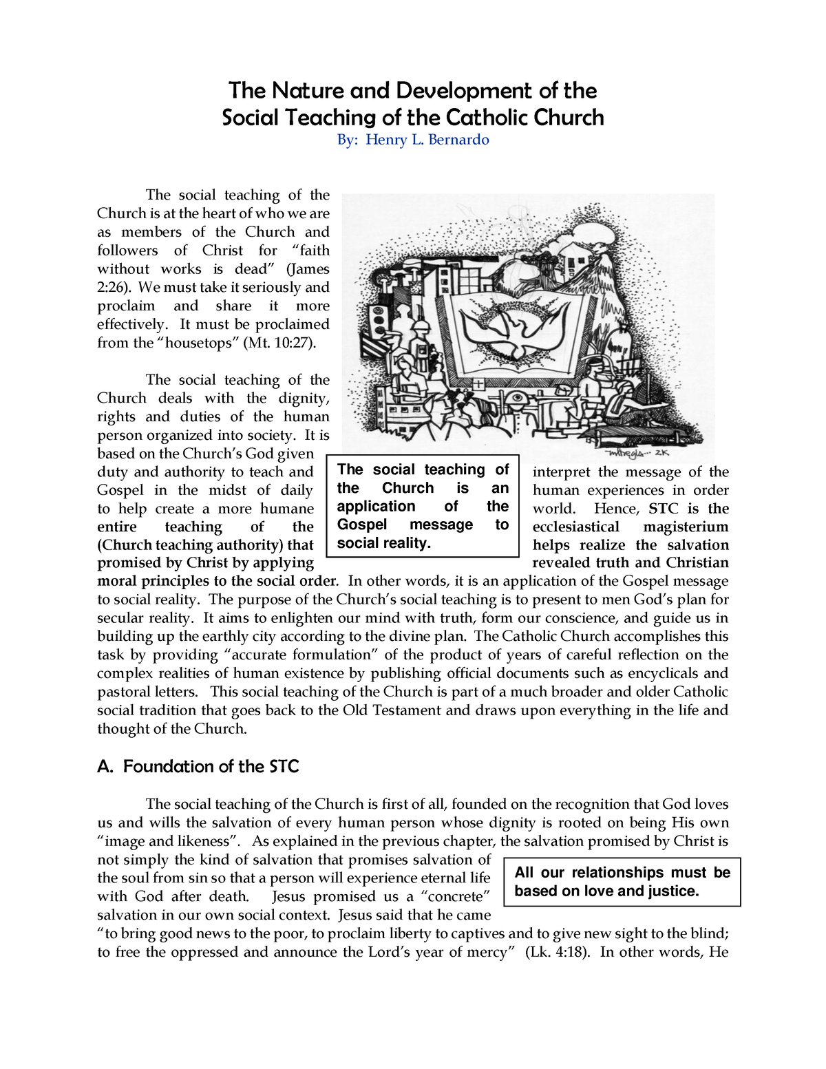 Gaudium et Spes - Lecture notes 1 - Gaudium et Spes Pastoral Constitution  on the Church in the - Studocu