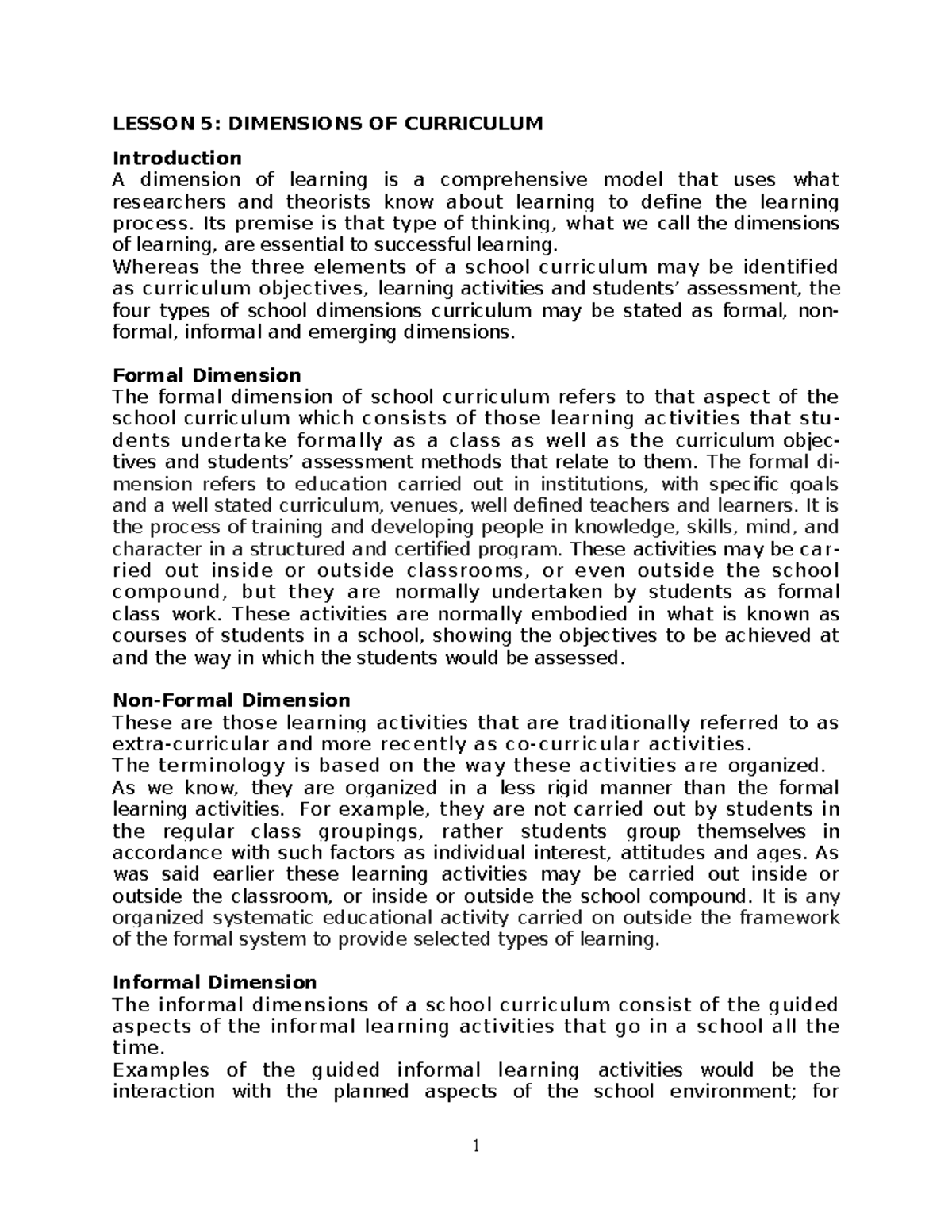 lesson-5-dimensions-of-curriculum-lesson-5-dimensions-of-curriculum