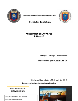 Evidencia Artes Etapa 2 - UNIVERSIDAD AUTONOMA DE NUEVO LEON ...