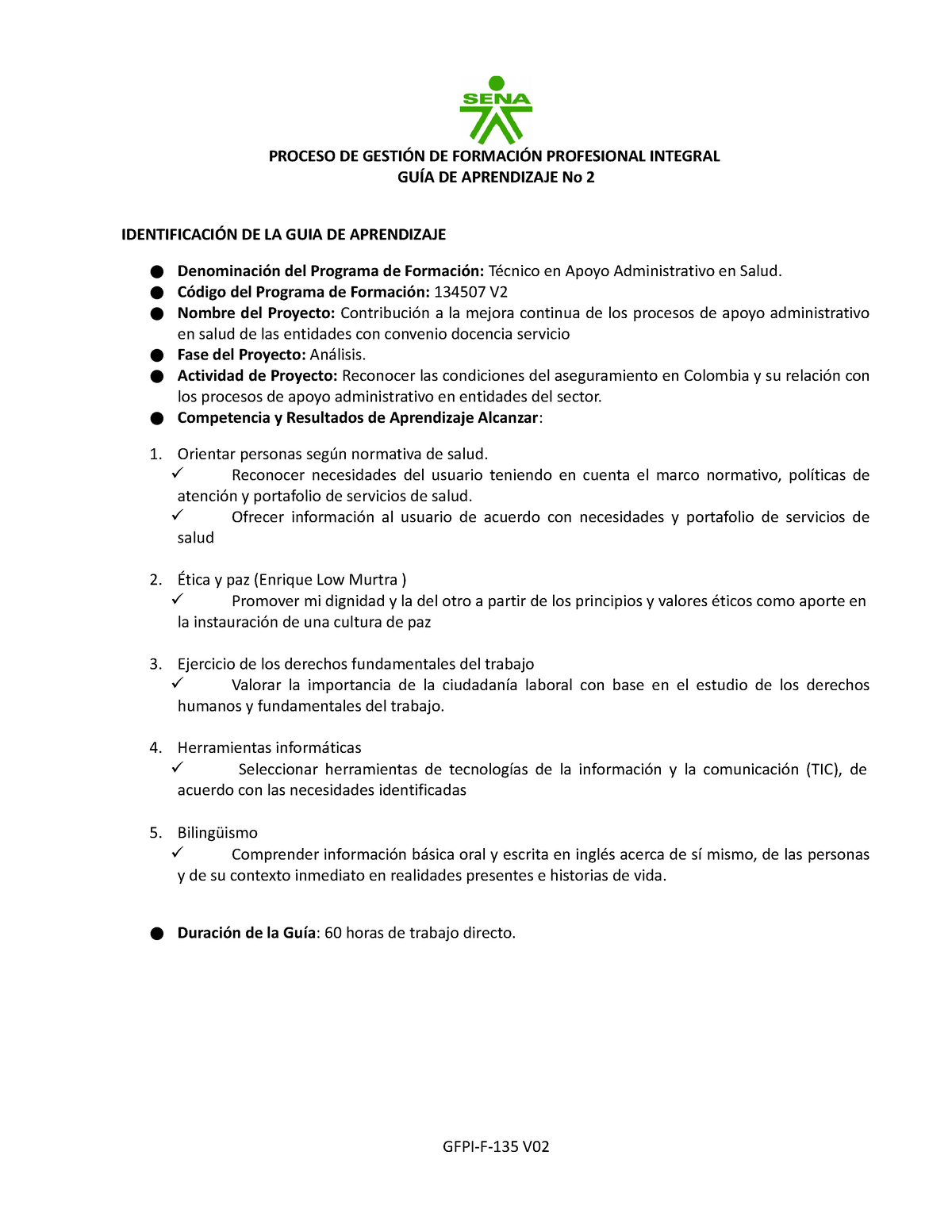 01.GFPI-F-135 V2 Guia No 2 Orientara Fase De Nalisis De Aprendizaje ...