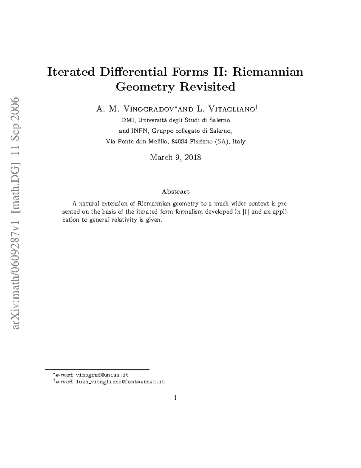 0609287 - Cours - arXiv:math/0609287v1 [math] 11 Sep 2006 Iterated ...