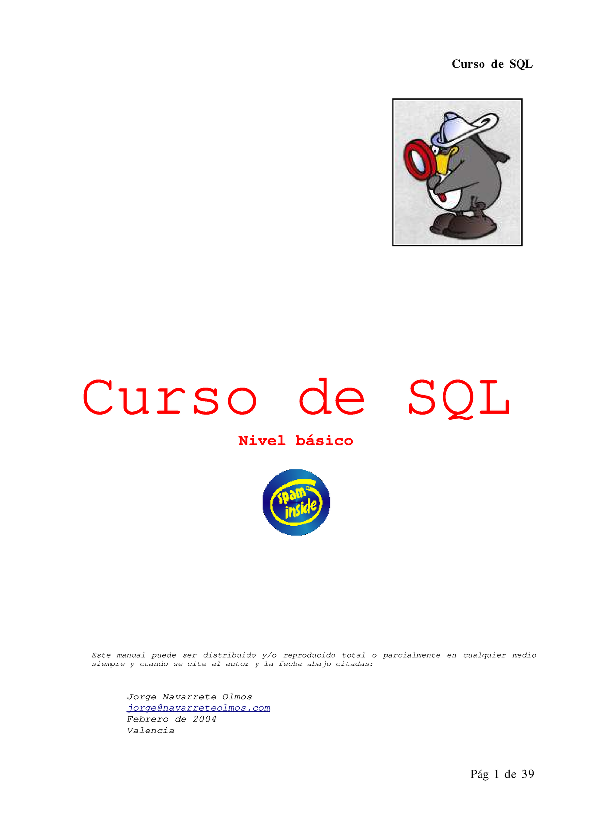 Curso SQL BD Total - Material De Estudio. - Curso De SQL Nivel Básico ...