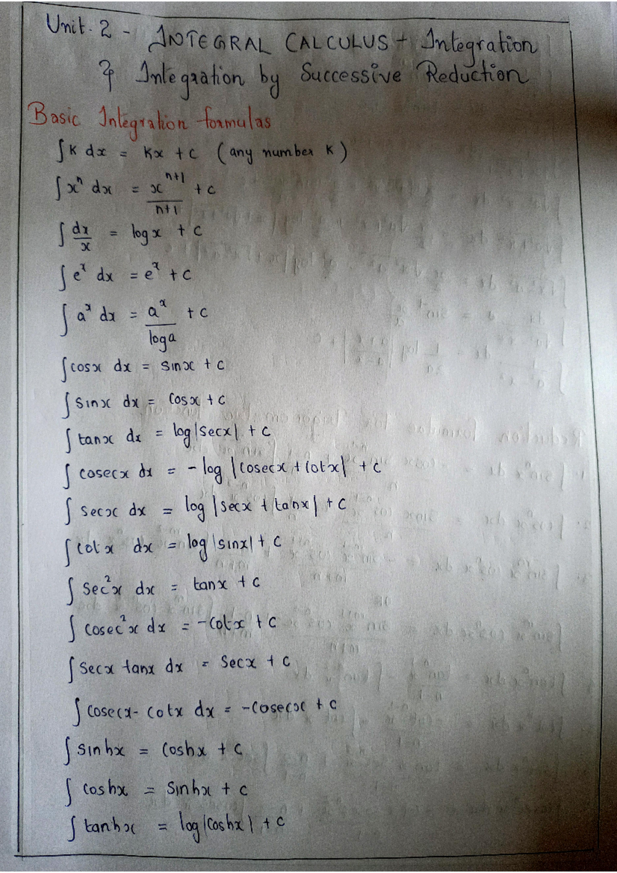 Unit 2.... Integral Calculus - Unit. 2 - INTEGRAL CALCULUS ...