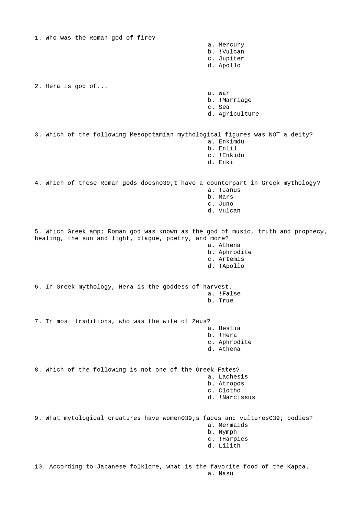 cpe105-module-5-who-was-the-roman-god-of-fire-a-mercury-b-vulcan