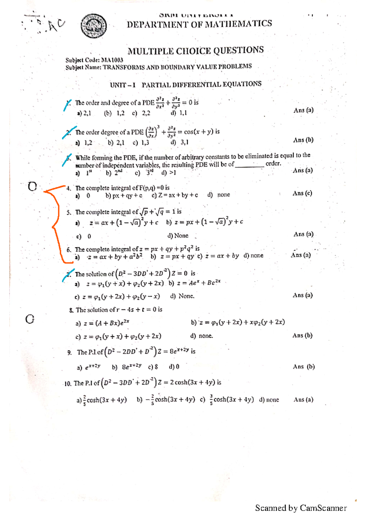 MCQ IV RPM Notes analog and digital electronics Studocu