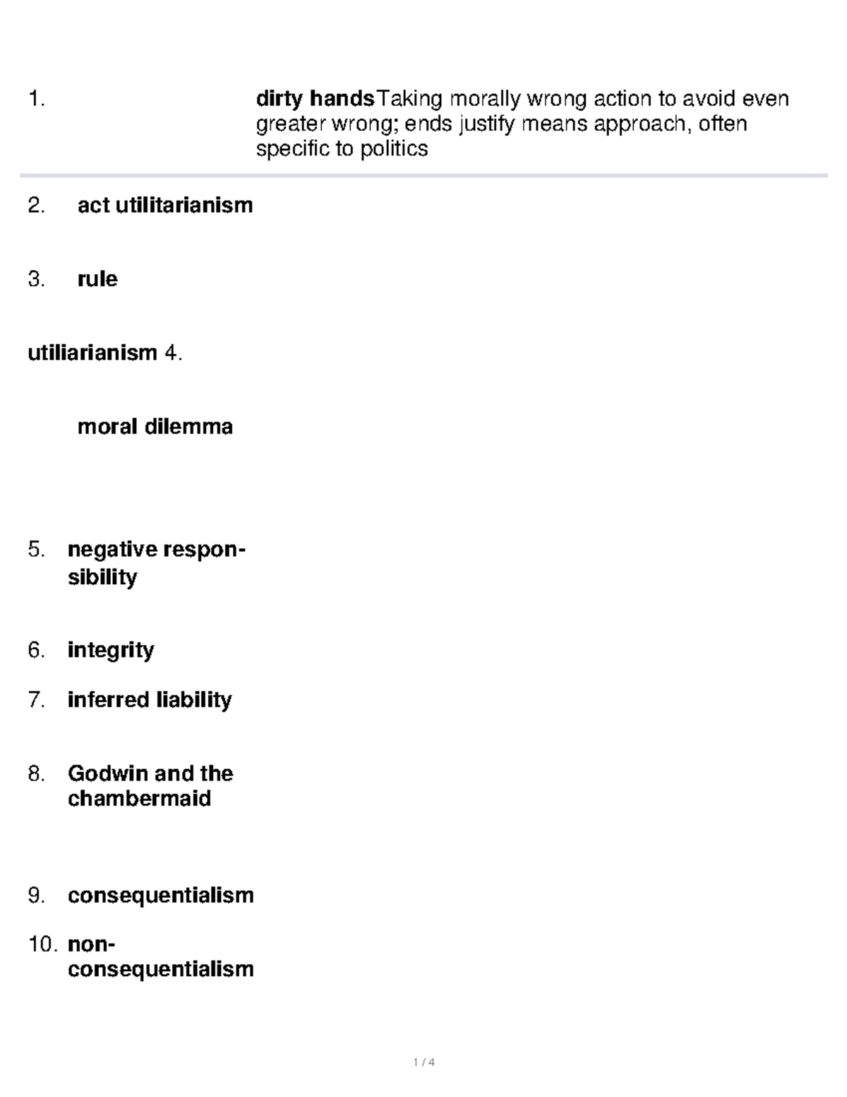 Ethics and public affairs 2 - dirty hands Taking morally wrong action ...