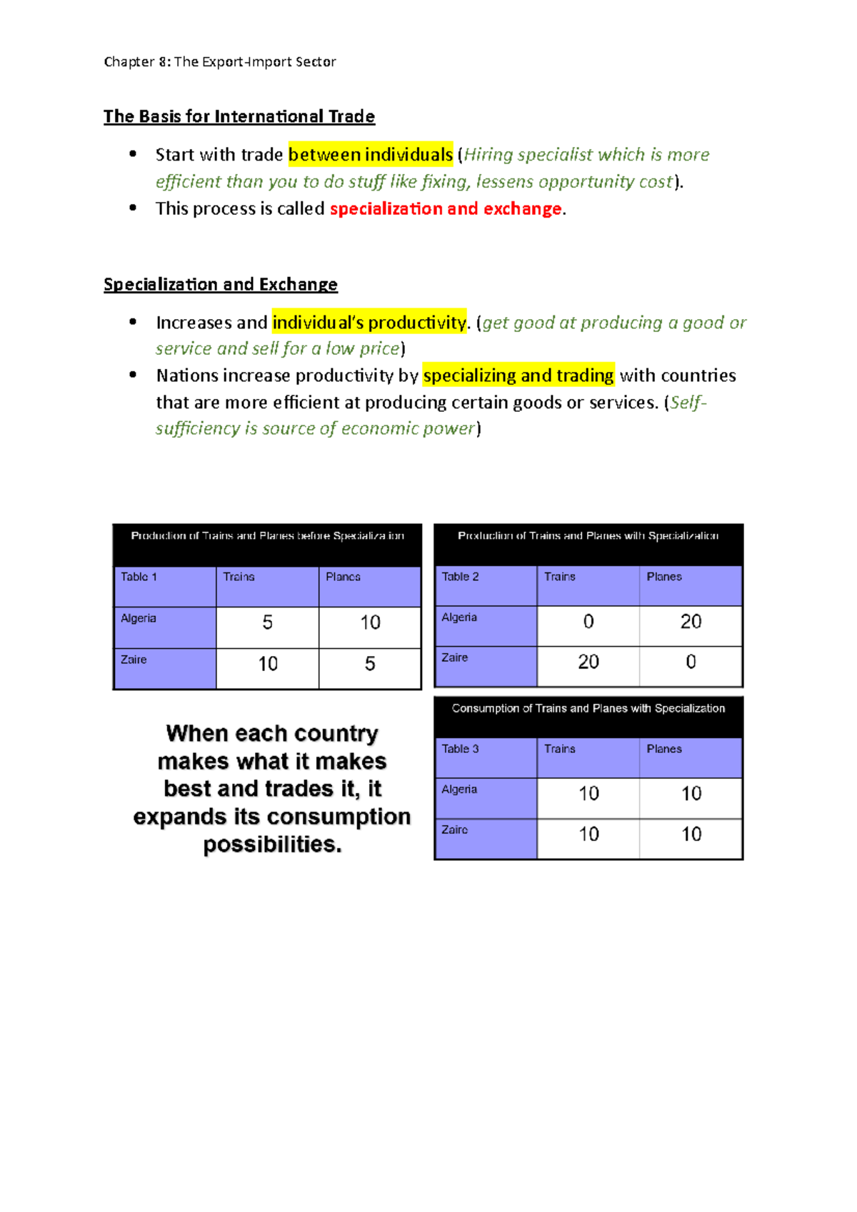 Chapter 8 - Summary Introductory Economics - Chapter 8: The Sector The ...