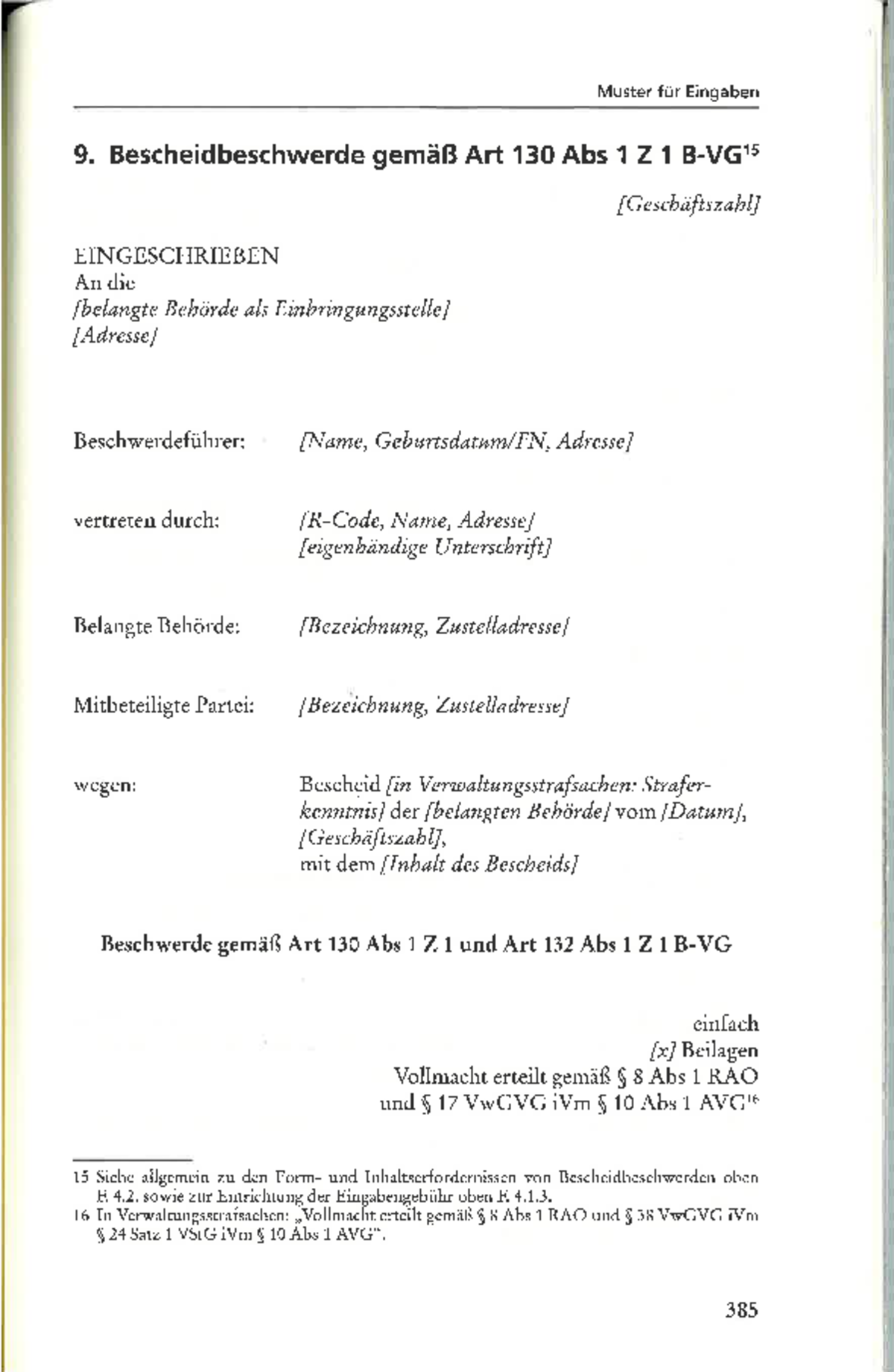 Bescheidbeschwerde Muster Öffentliches Wirtschaftsrecht Studocu