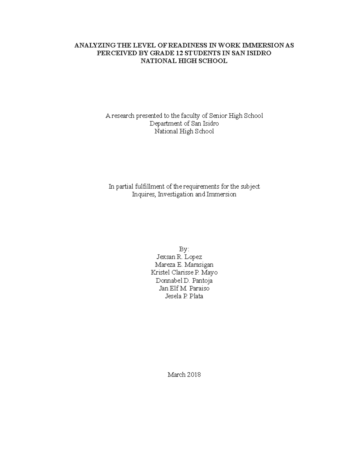 Scribd - For notes only - I ANALYZING THE LEVEL OF READINESS IN WORK ...